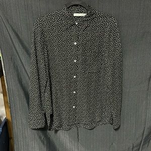 Vince brand Black n White design button‎ up top / Size S / V-10